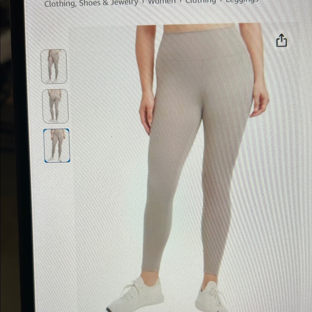 Danskin High-Waisted Light Brown Leggings - Picture 3 of 7